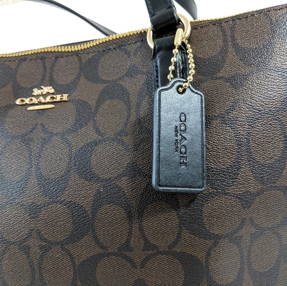 NEW WOMEN'S COACH (F29208) SIGNATURE BROWN LEATHER - Picture 4 of 8